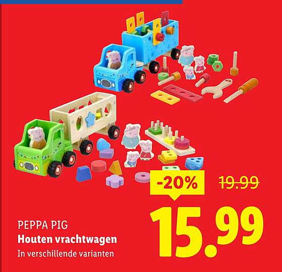 PEPPA PIG Houten vrachtwagen
