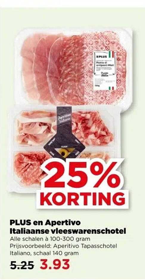 PLUS en Apertivo Italiaanse vleeswarenschotel