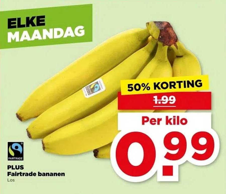 PLUS Fairtrade bananen