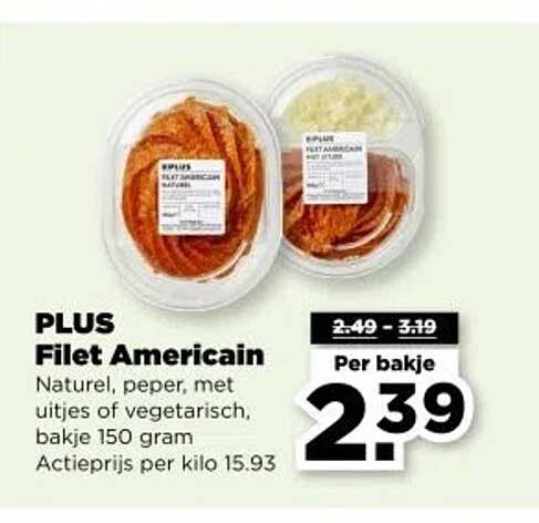 PLUS Filet Americain