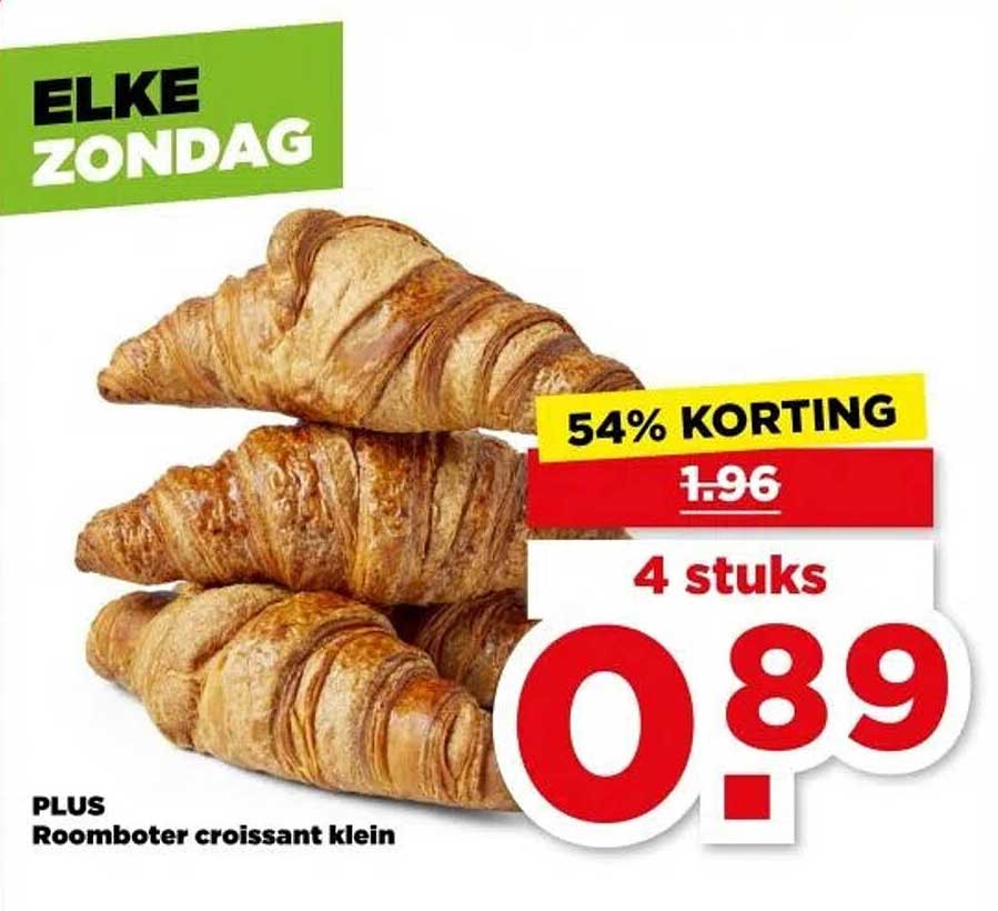PLUS Roomboter croissant klein