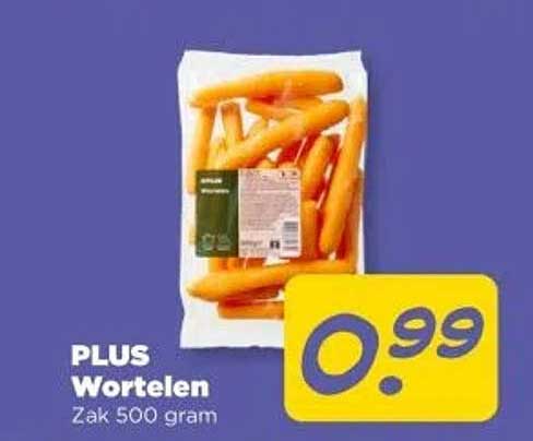 PLUS Wortelen Zak 500 gram