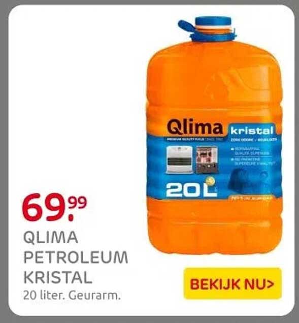 QLIMA PETROLEUM KRISTAL 20 liter. Geurarm.