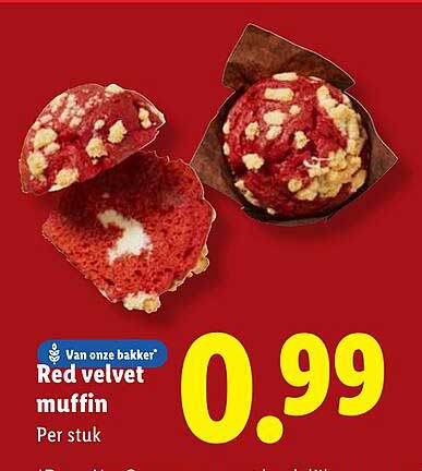 Red velvet muffin
