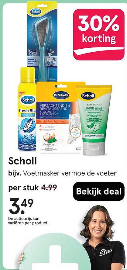 Scholl bijv. Voetmasker vermoeide voeten