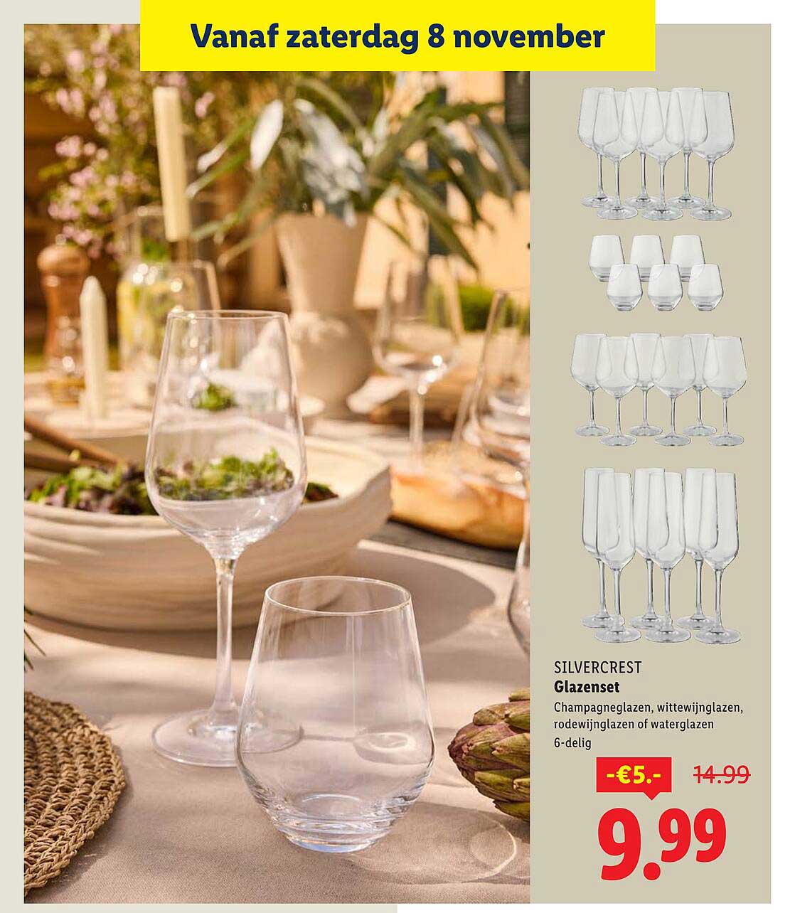 SILVERCREST Glazen set