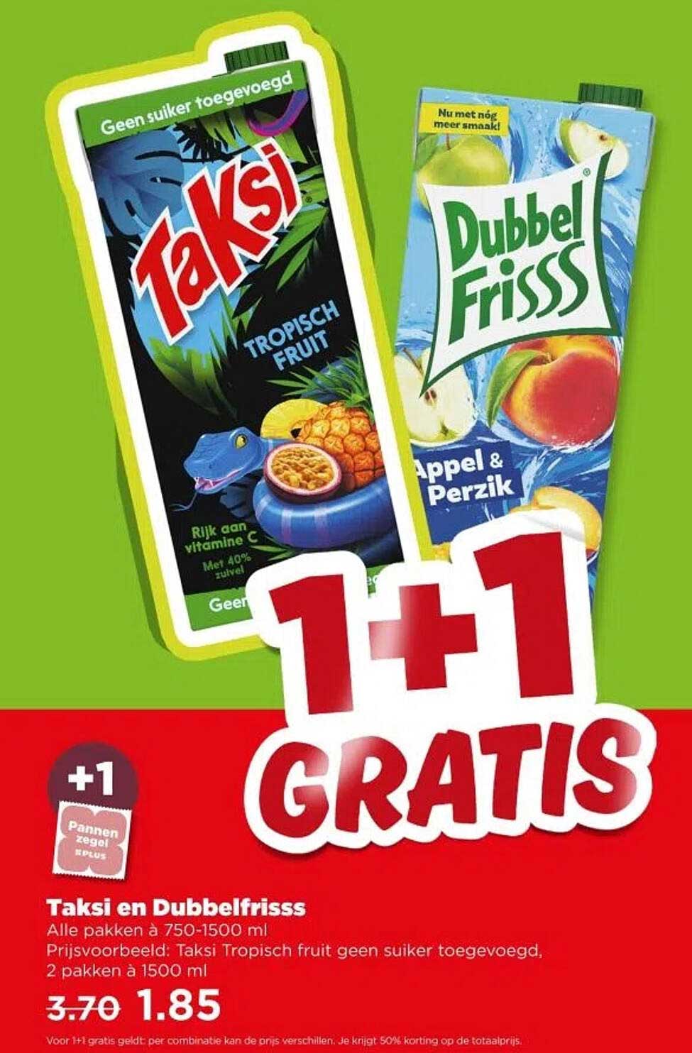 Taksi en DubbelFrisss - 1+1 GRATIS
