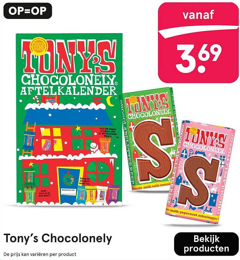 Tony’s Chocolonely Aftelkalender