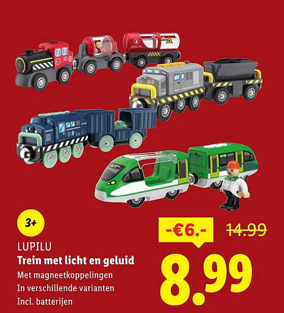 Trein met licht en geluid