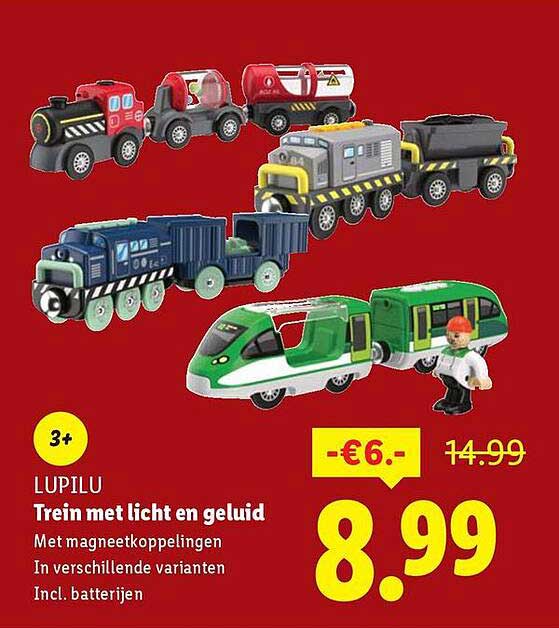 Trein met licht en geluid