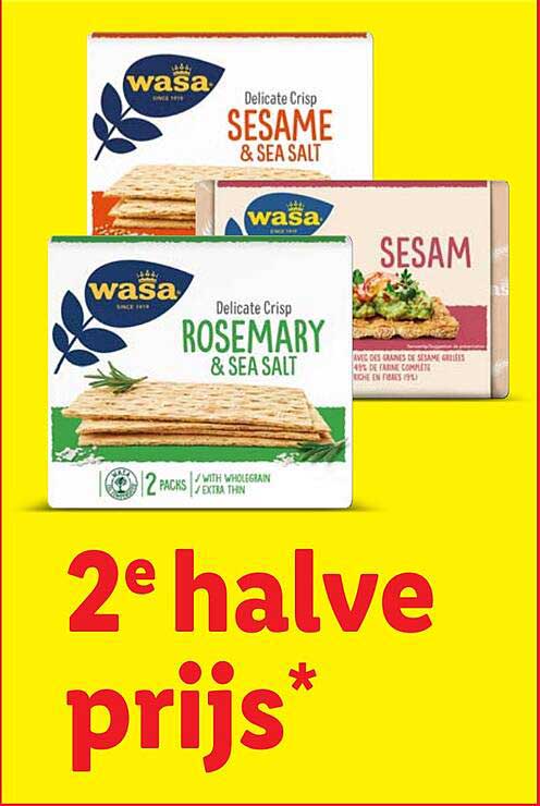 Wasa Delicate Crisp - 2e halve prijs*