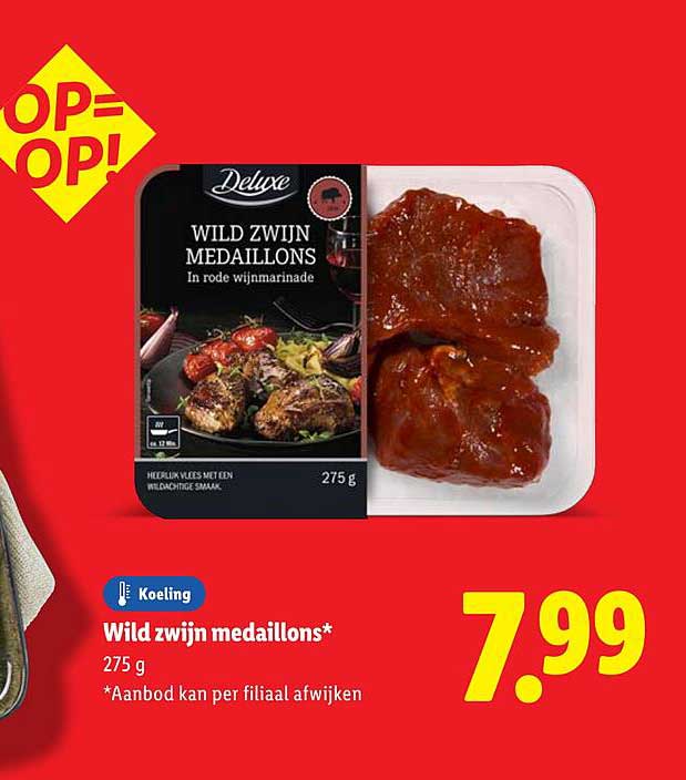 Wild zwijn medaillons*