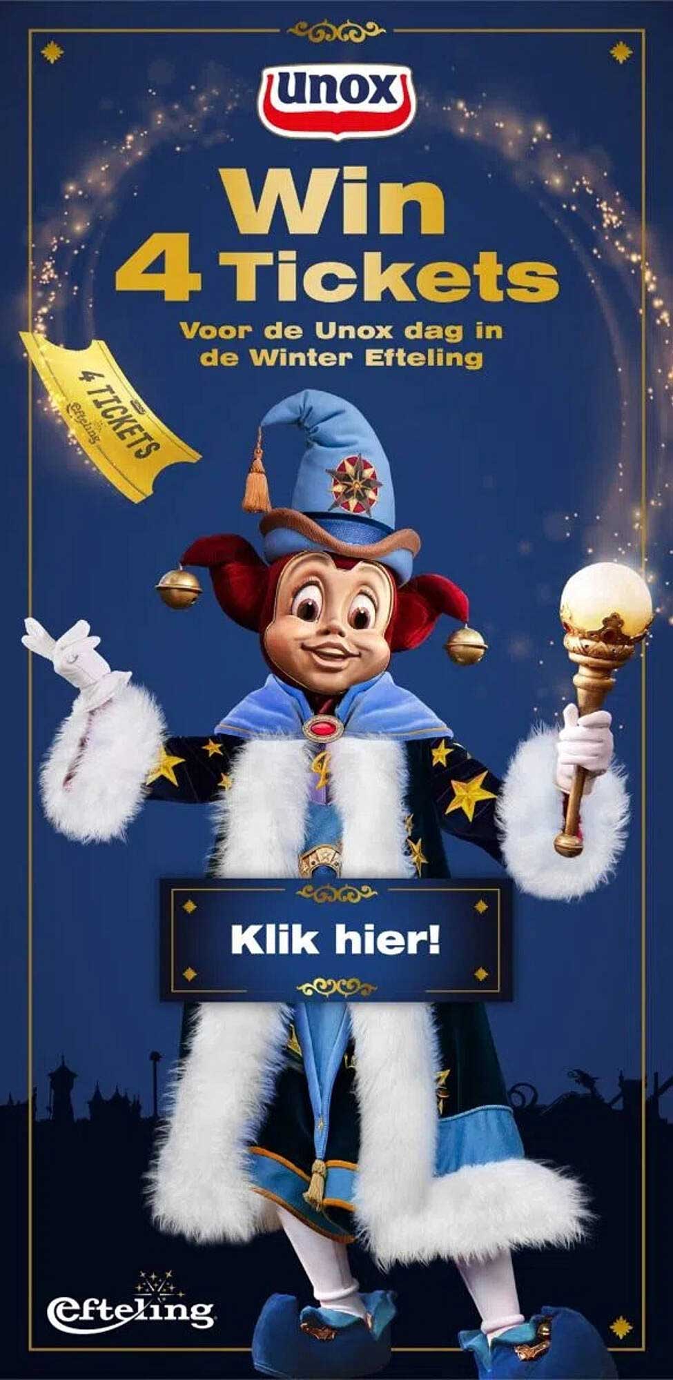 Win 4 Tickets Voor de Unox dag in de Winter Efteling