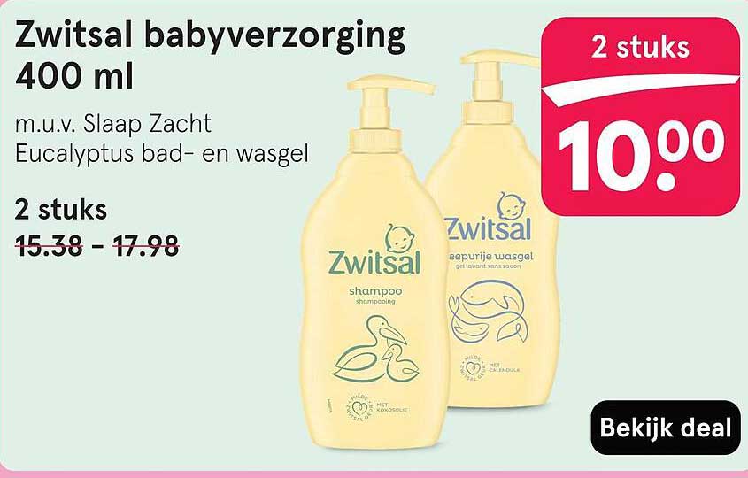 Zwitsal babyverzorging 400 ml
