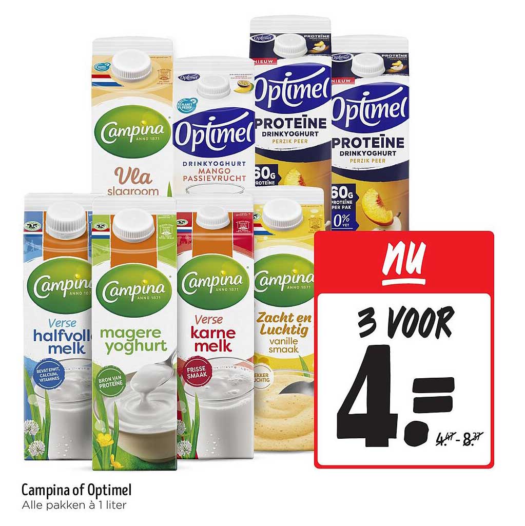 Campina Of Optimel Aanbieding bij Jumbo - FolderFeest.nl