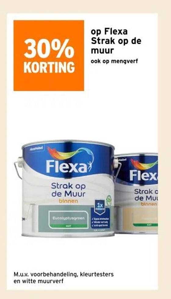 op Flexa Strak op de muur