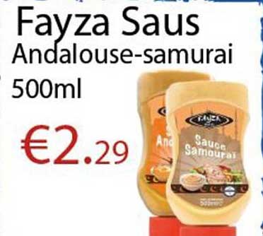 Fayza Saus Andalouse-samurai