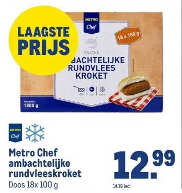Metro Chef ambachtelijke rundvleeskroket