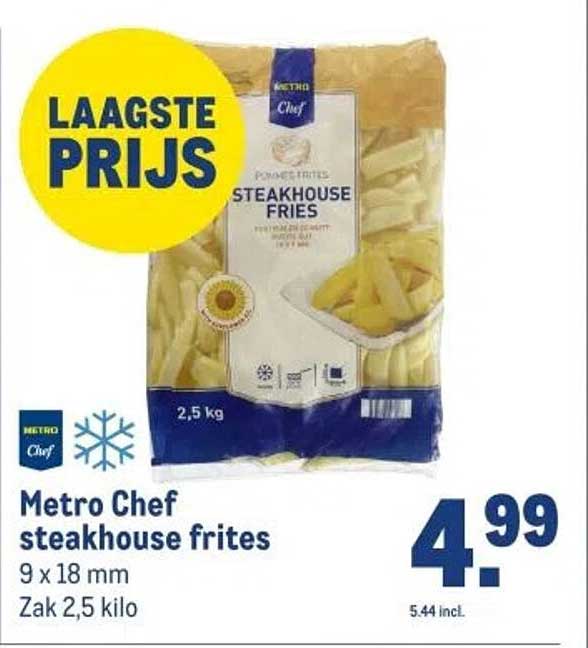 Metro Chef steakhouse frites