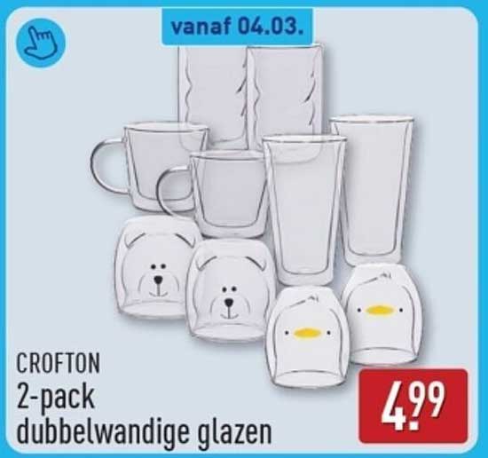 CROFTON 2-pack dubbelwandige glazen