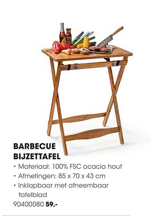 BARBECUE BIJZETTAFEL