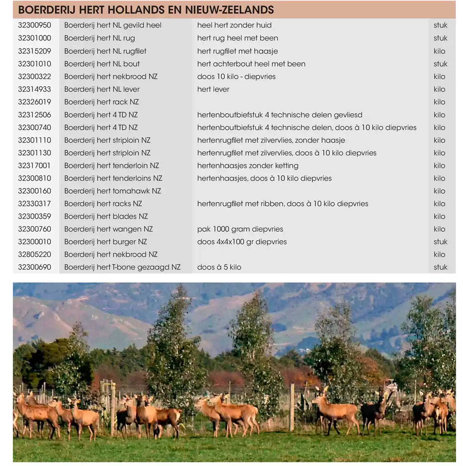 Boerderij Hert Hollands en Nieuw-Zeelands