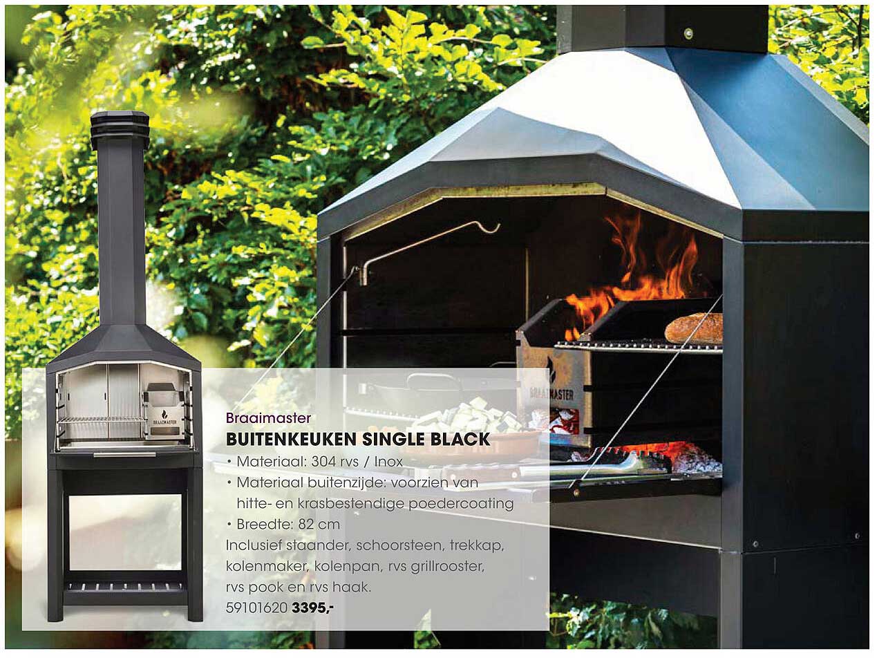 Buitenkeuken Single Black