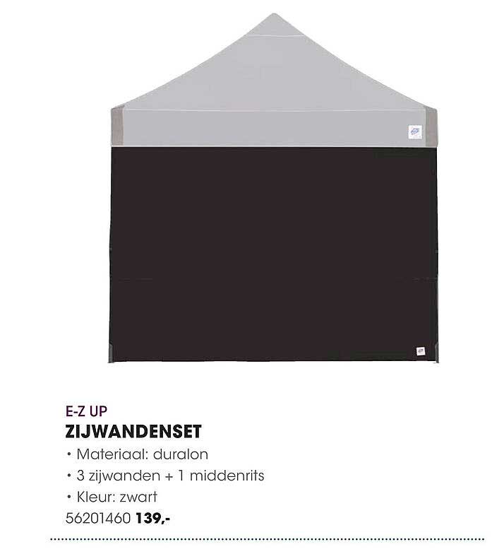 E-Z UP ZIJWANDENSET