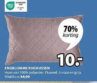 ENGBLOMME RUGKUSSEN