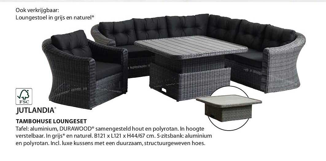 JUTLANDIA TAMBohOUSE LOUNGESET