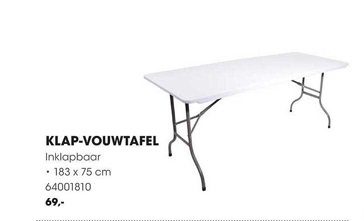 KLAP-VOUWTAFEL
