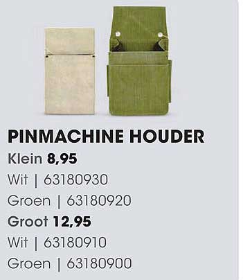 PINMACHINE HOUDER