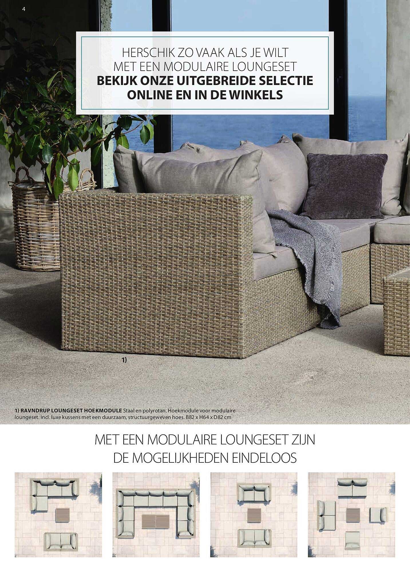 RAVNDRUP LOUNGESET HOEKMODULE