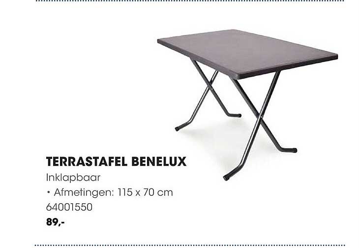 TERRASTAFEL BENELUX