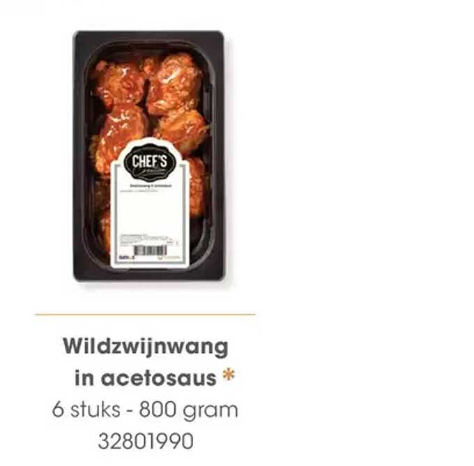 Wildzwijnwang in acetosaus