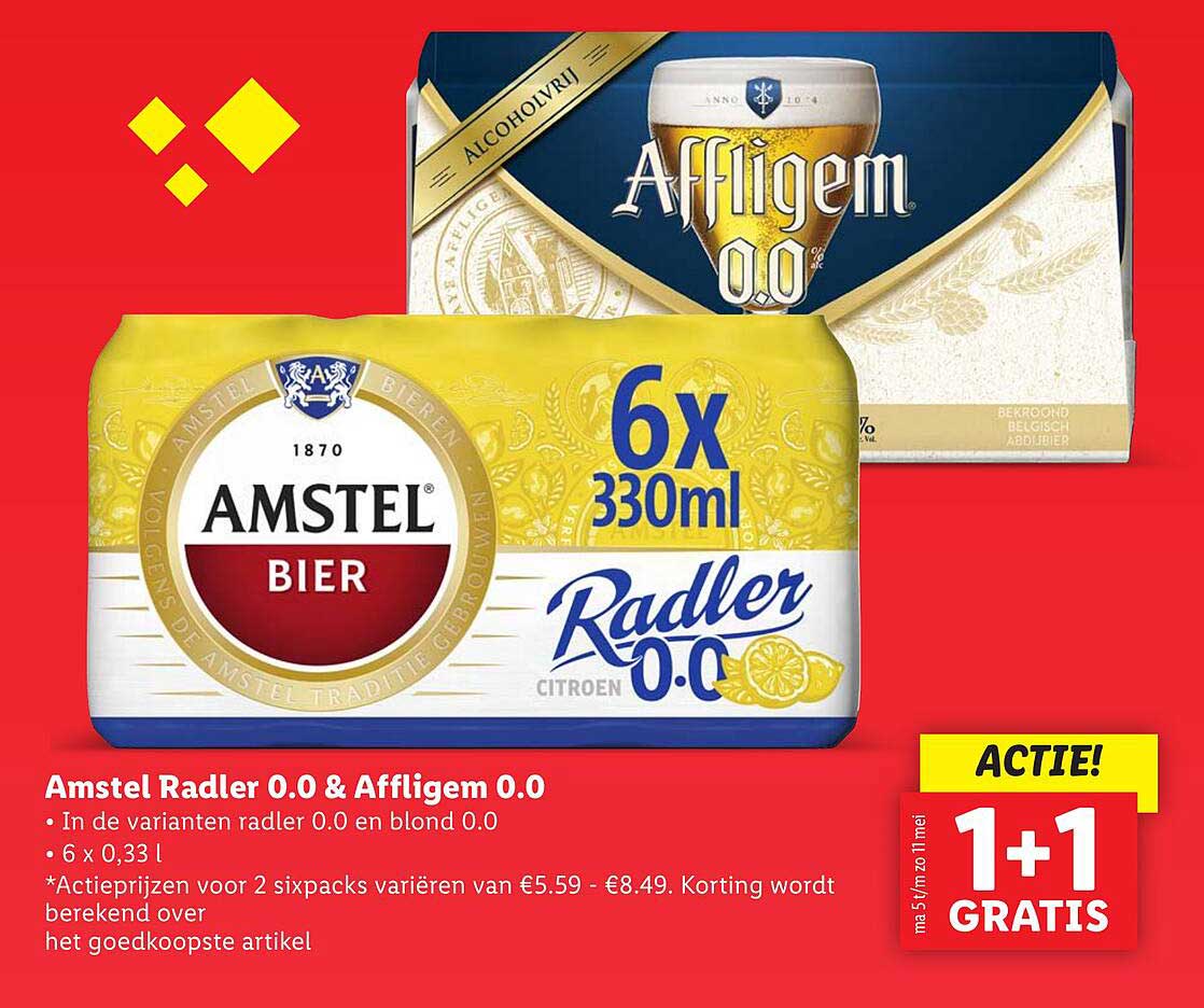 Amstel Radler 0.0 & Affligem 0.0
