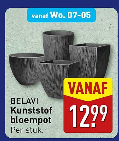 BELAVI Kunststof bloempot