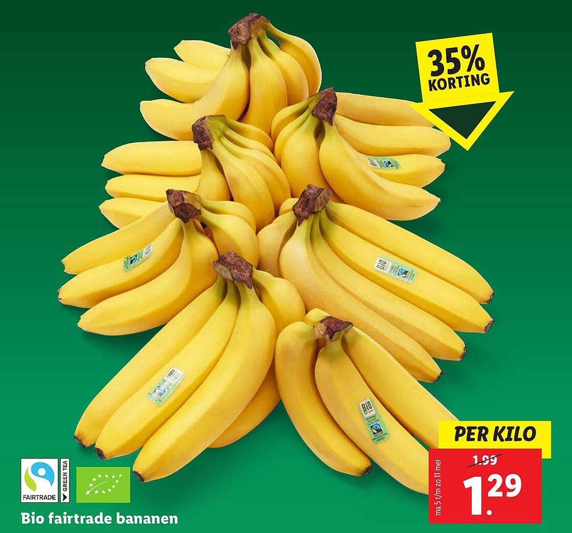 Bio fairtrade bananen