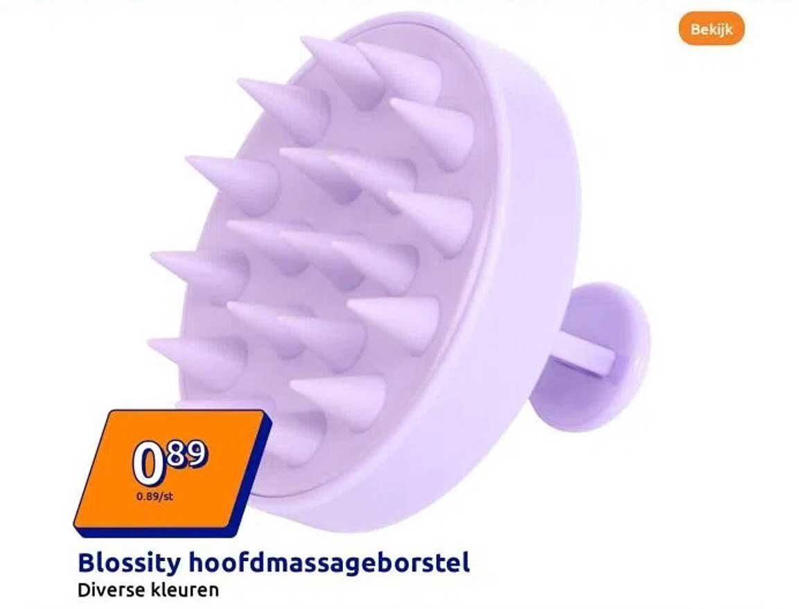Blossity hoofdmassageborstel - Diverse kleuren