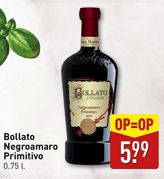 Bollato Negroamaro Primitivo 0.75 l