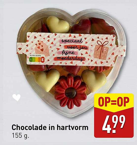 Chocolade in hartvorm