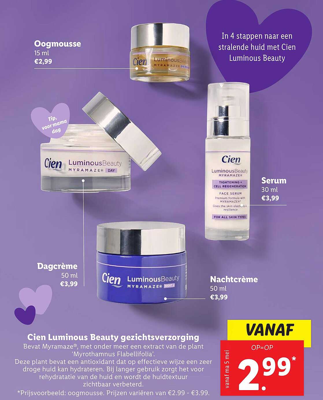 Cien Luminous Beauty gezichtsverzorging