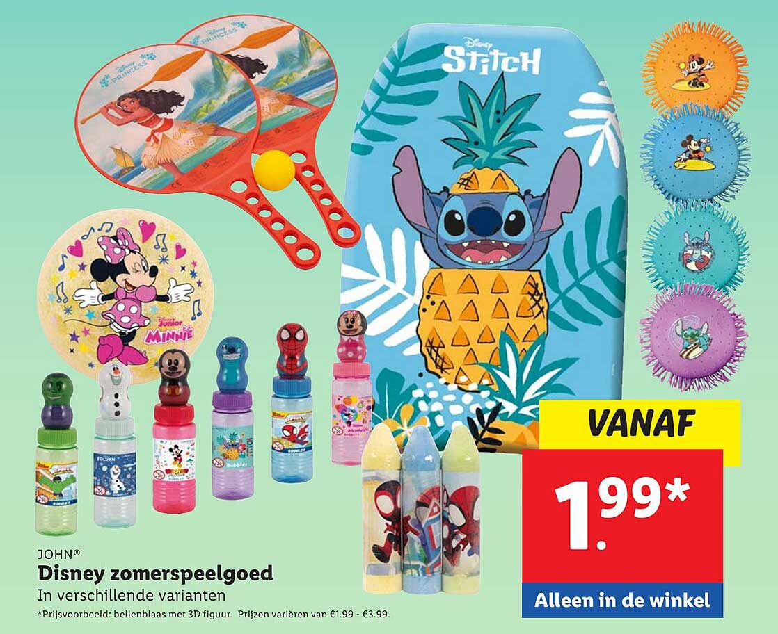 Disney zomerspeelgoed in verschillende varianten