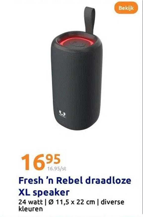 Fresh 'n Rebel draadloze XL speaker
