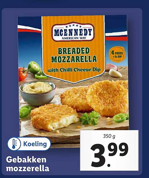 Gebakken mozzarella