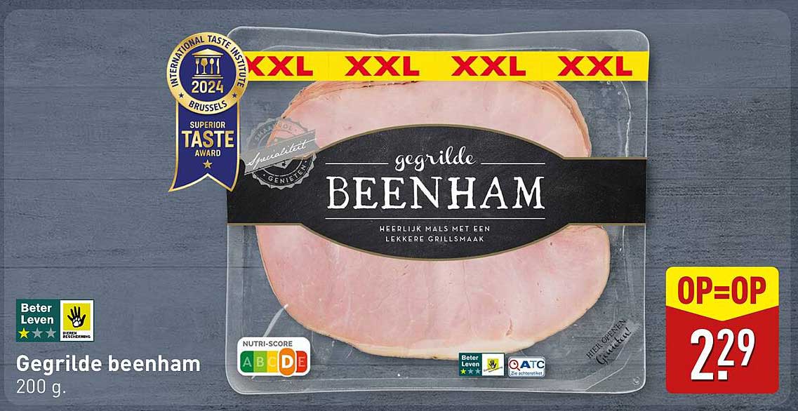 Gegrilde beenham 200 g