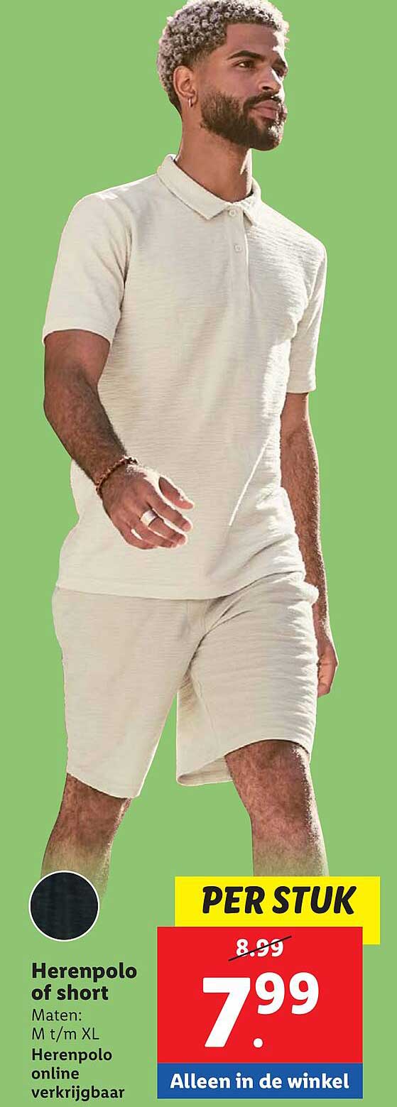 Herenpolo of short