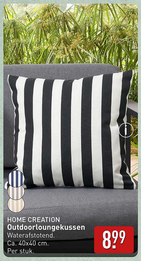 HOME CREATION Outdoor loungekussen