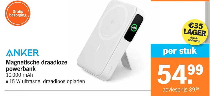 Magnetische draadloze powerbank