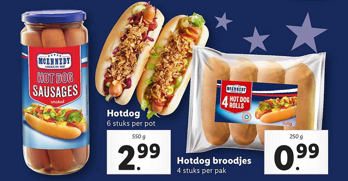 McKennedy Hotdog 6 stuks per pot